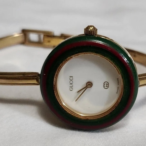 GUCCI 14K Gold Plated Bracelet Watch - Picture 3 of 4